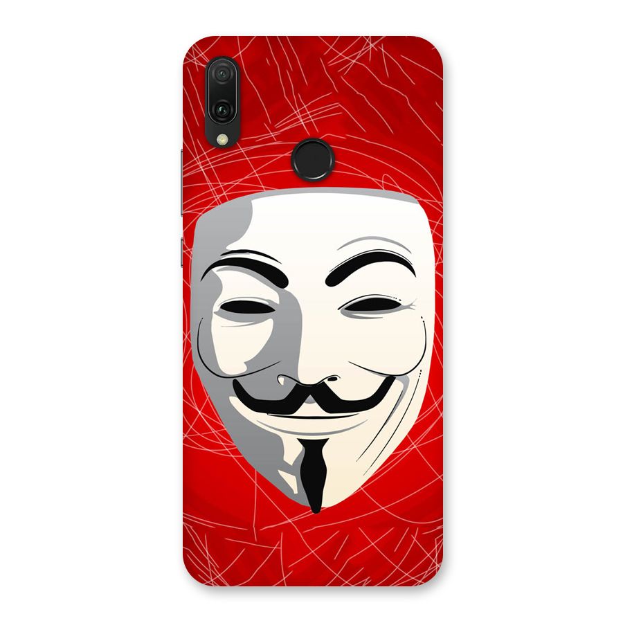Anonymous Mask Abstract Back Case for Huawei Y9 (2019)