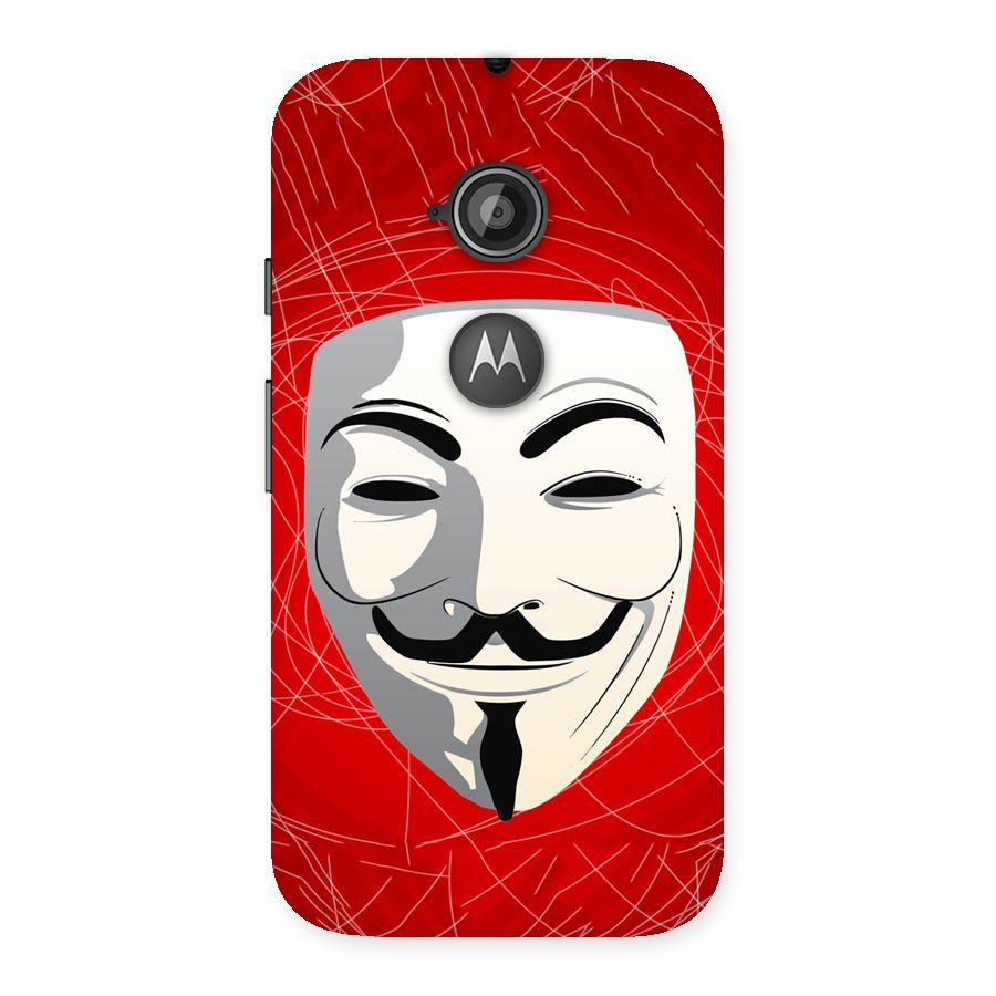 Anonymous Mask Abstract Back Case for Moto E 2nd Gen