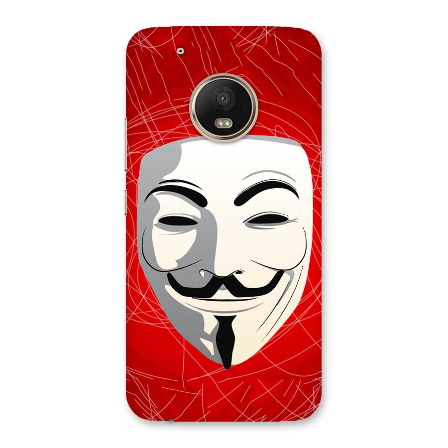Anonymous Mask Abstract Back Case for Moto G5 Plus
