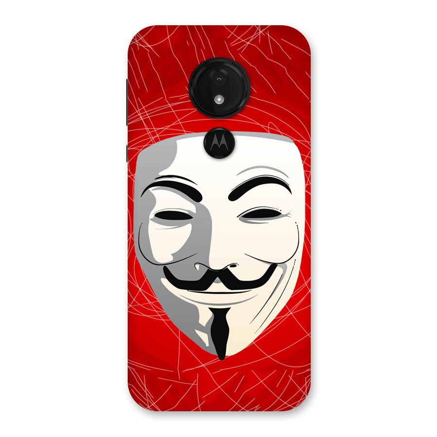 Anonymous Mask Abstract Back Case for Moto G7 Power