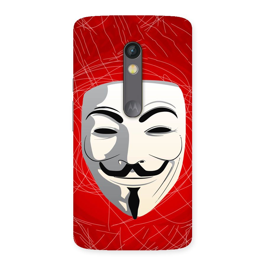 Anonymous Mask Abstract Back Case for Moto X Play