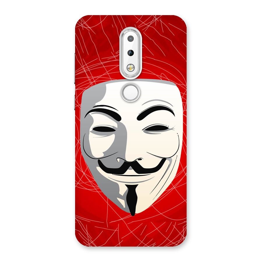 Anonymous Mask Abstract Back Case for Nokia 6.1 Plus
