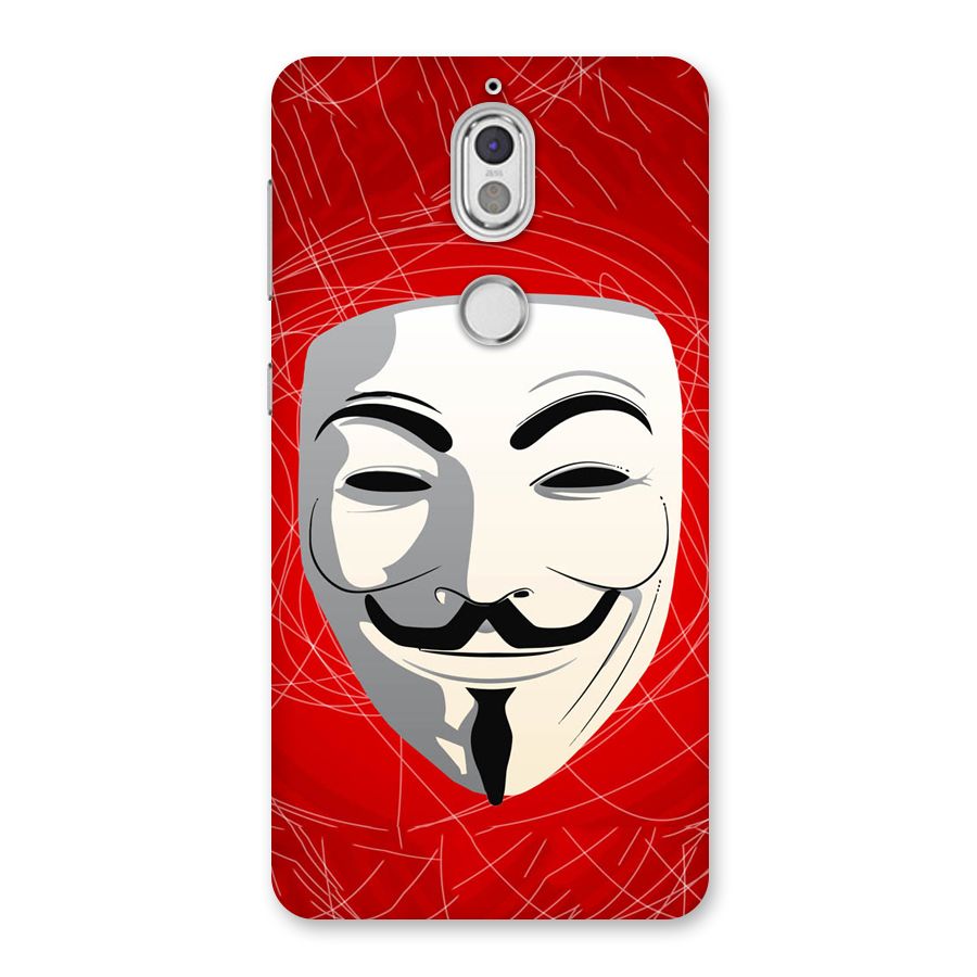 Anonymous Mask Abstract Back Case for Nokia 7