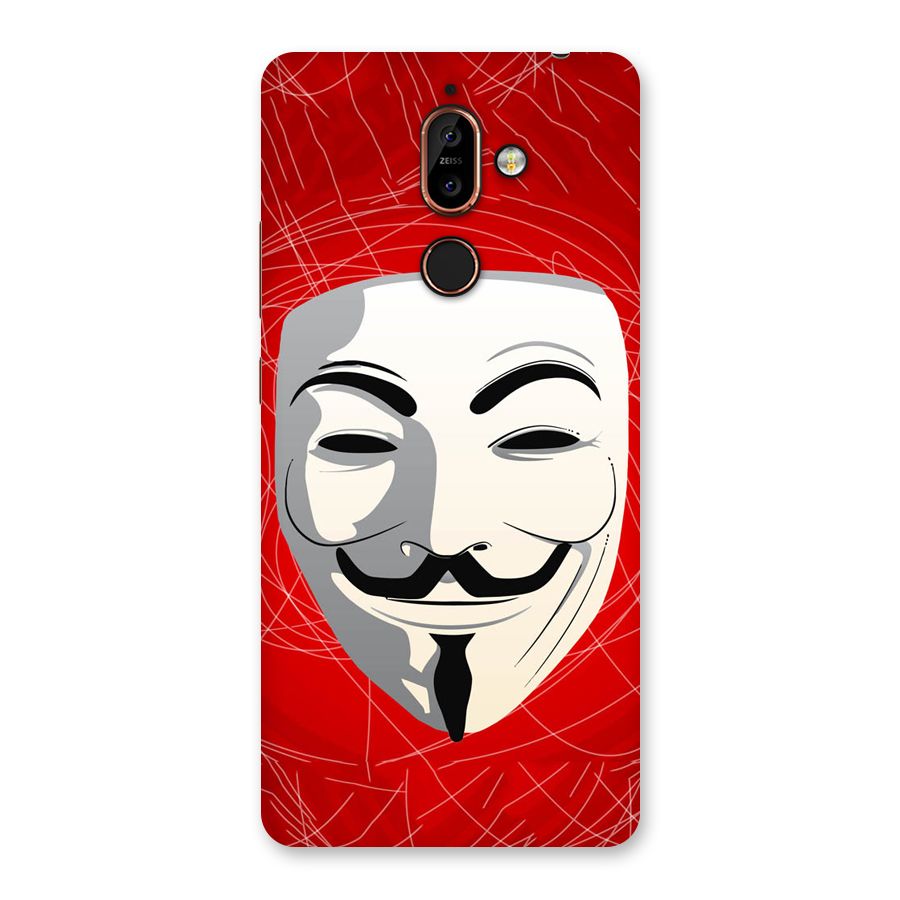 Anonymous Mask Abstract Back Case for Nokia 7 Plus