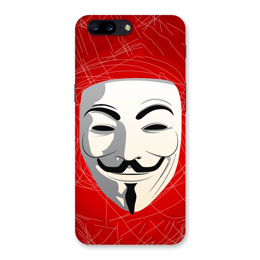 Anonymous Mask Abstract Back Case for OnePlus 5