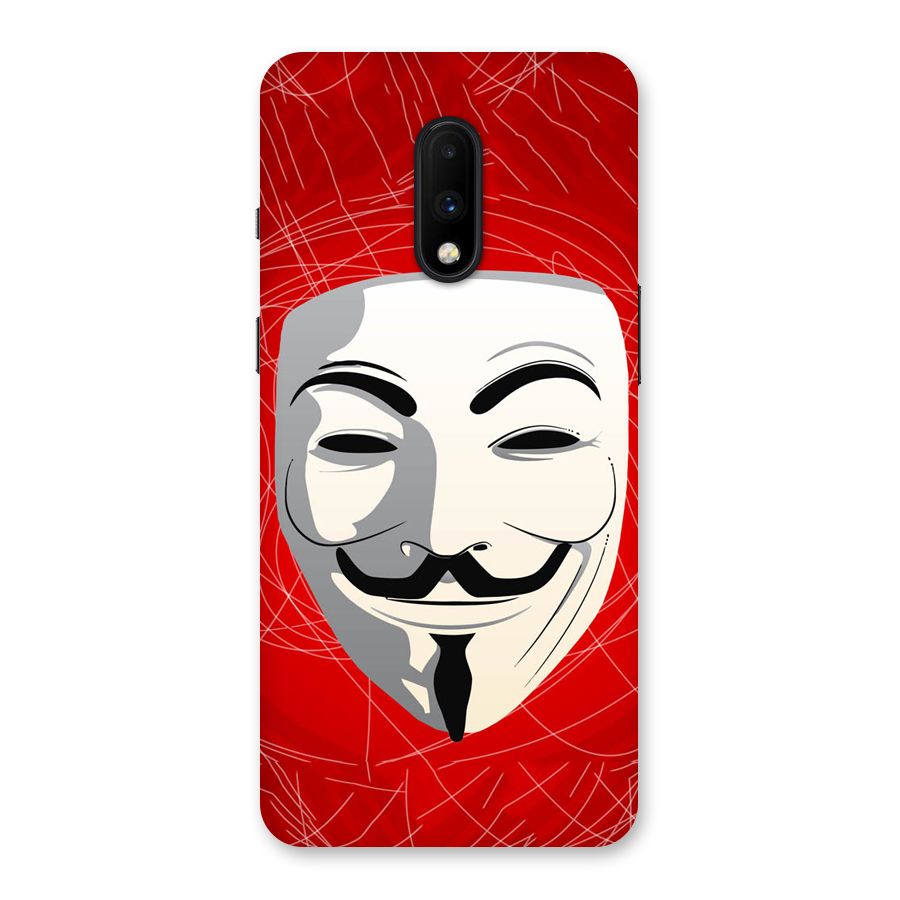 Anonymous Mask Abstract Back Case for OnePlus 7
