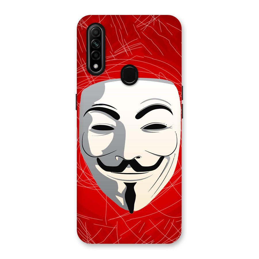 Anonymous Mask Abstract Back Case for Oppo A31