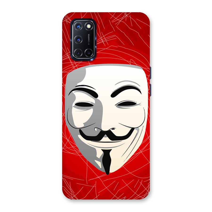 Anonymous Mask Abstract Back Case for Oppo A52