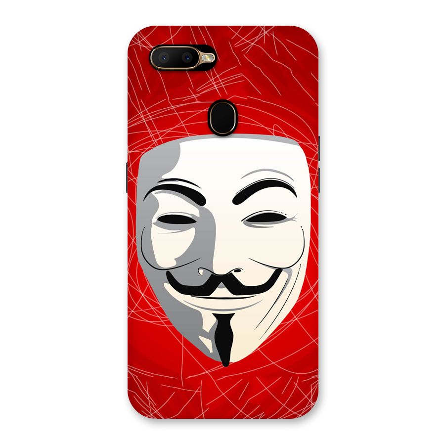 Anonymous Mask Abstract Back Case for Oppo A5s