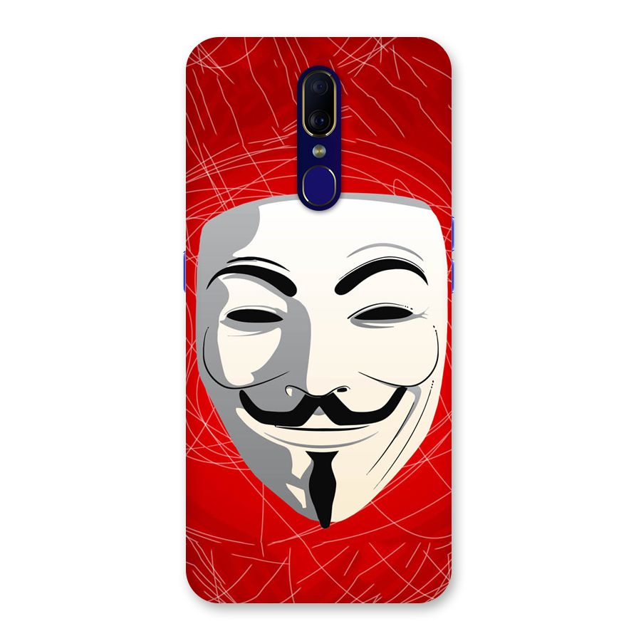 Anonymous Mask Abstract Back Case for Oppo A9
