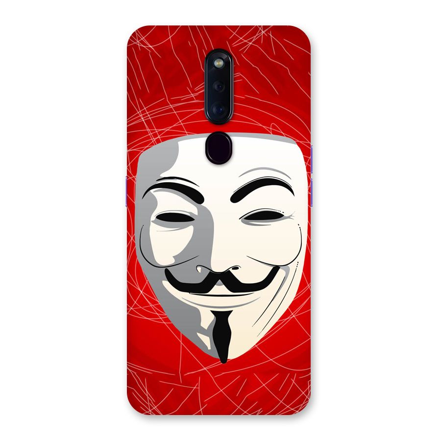 Anonymous Mask Abstract Back Case for Oppo F11 Pro
