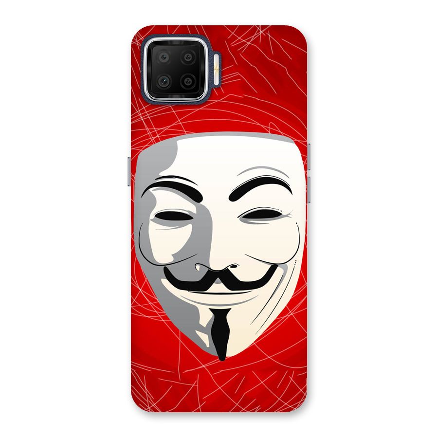 Anonymous Mask Abstract Back Case for Oppo F17