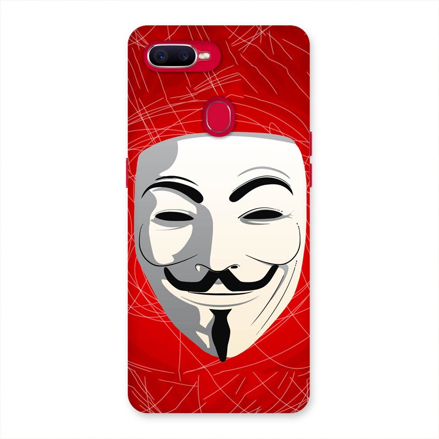 Anonymous Mask Abstract Back Case for Oppo F9 Pro