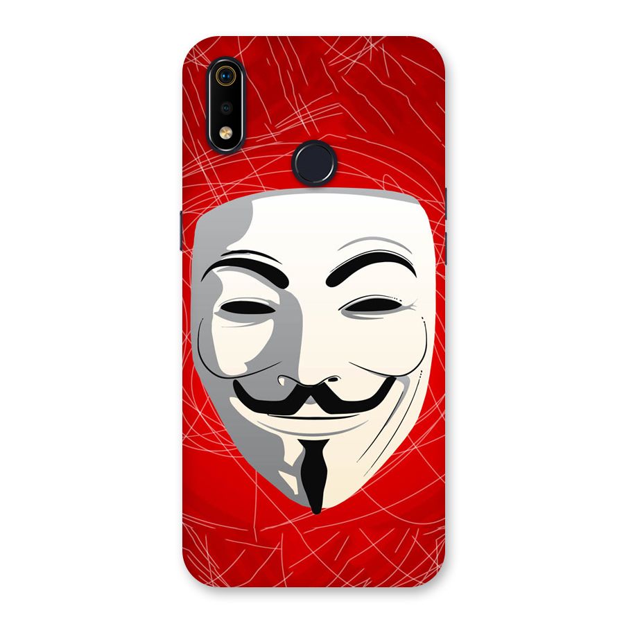 Anonymous Mask Abstract Back Case for Realme 3i