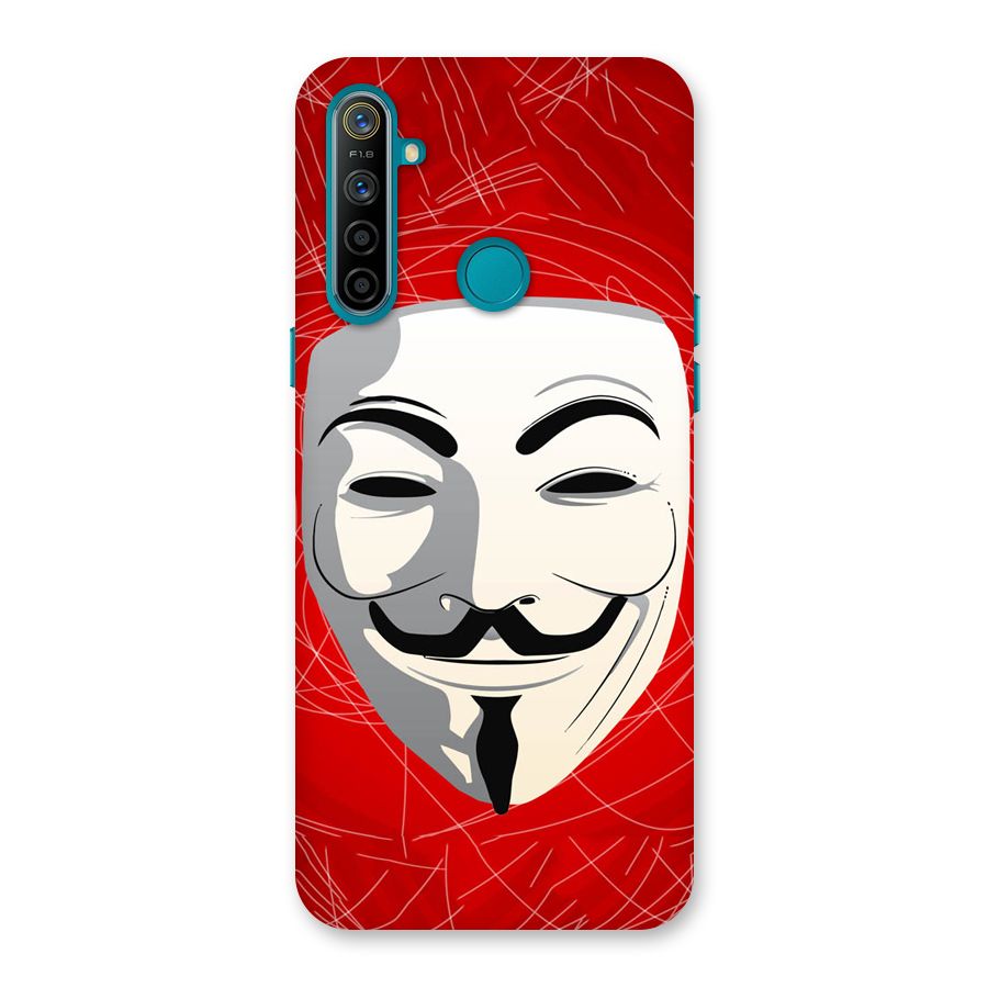 Anonymous Mask Abstract Back Case for Realme 5i