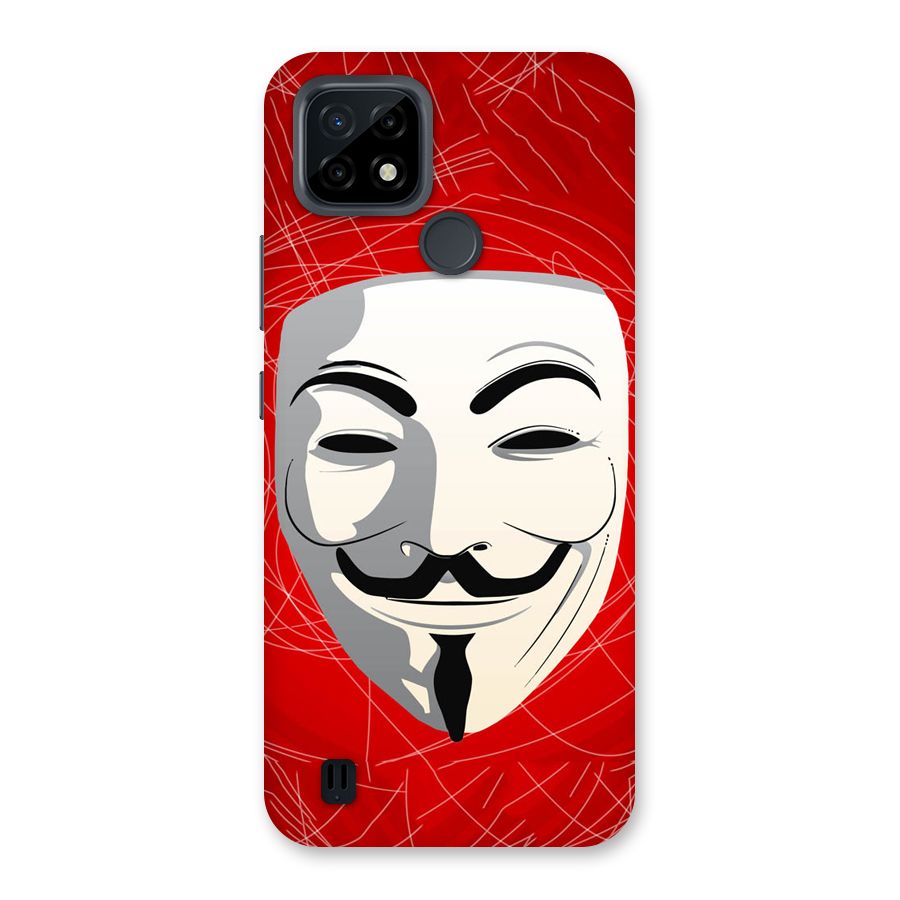 Anonymous Mask Abstract Back Case for Realme C21