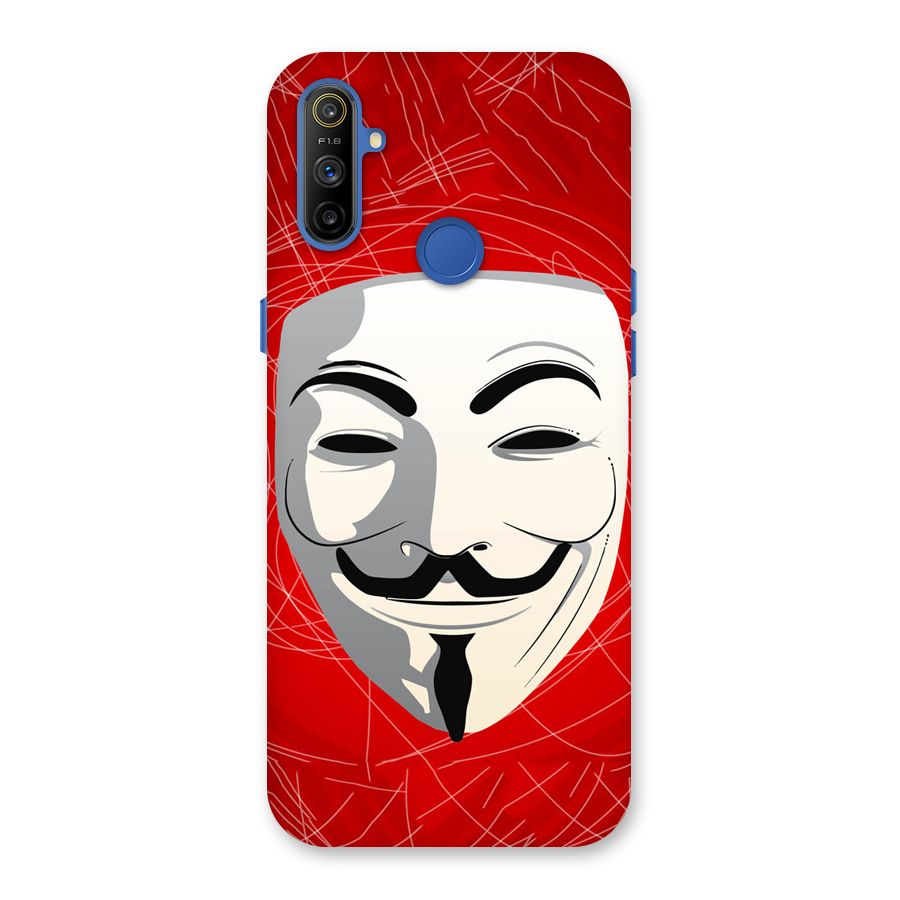 Anonymous Mask Abstract Back Case for Realme Narzo 10A