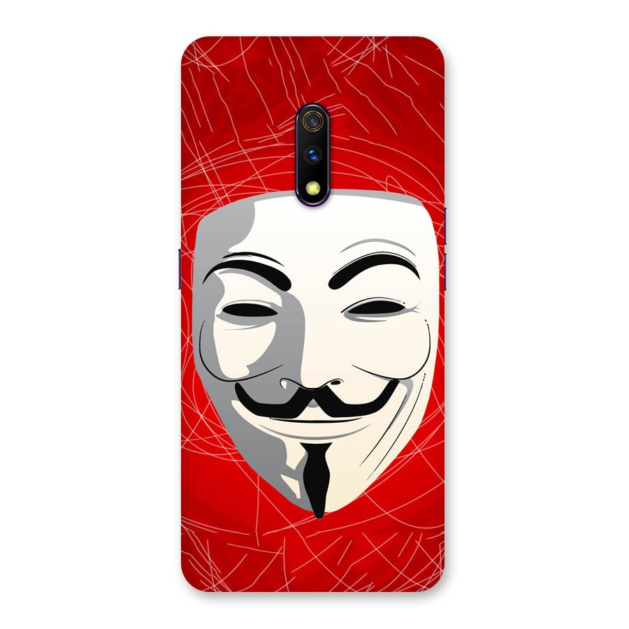 Anonymous Mask Abstract Back Case for Realme X