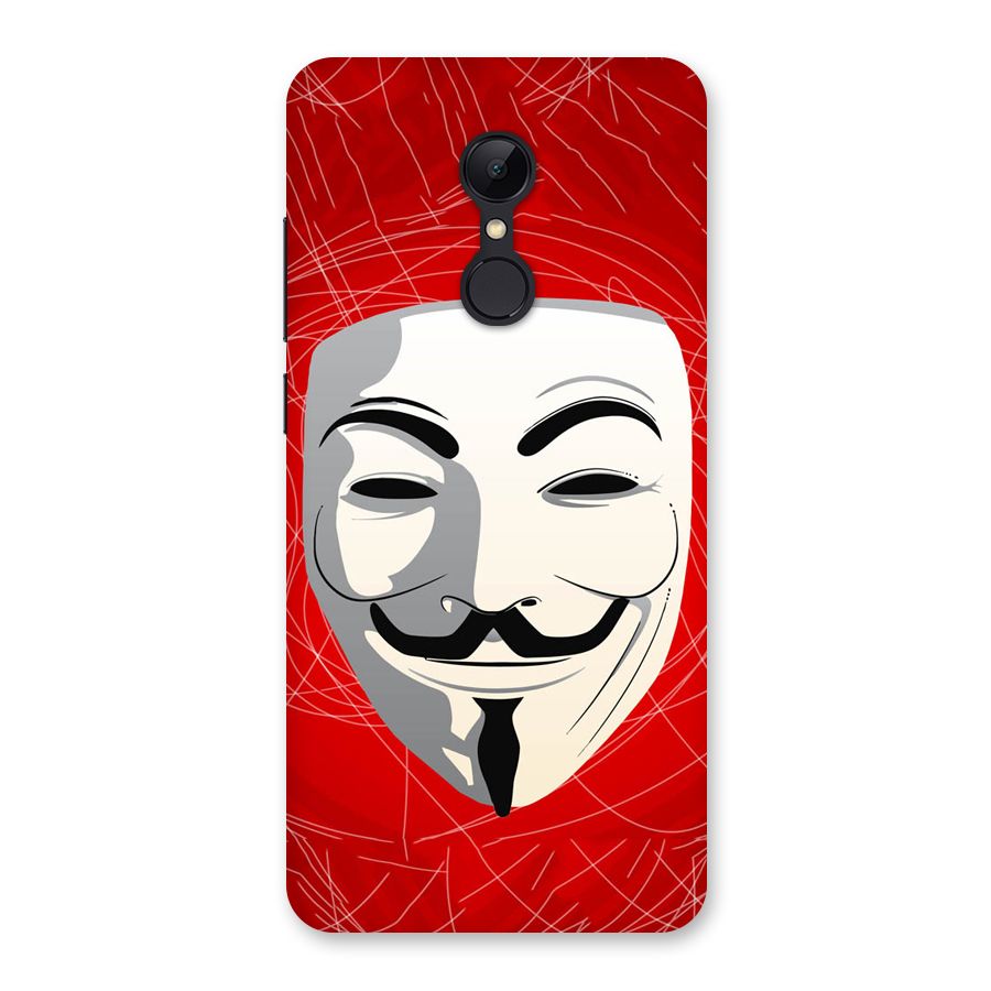 Anonymous Mask Abstract Back Case for Redmi 5