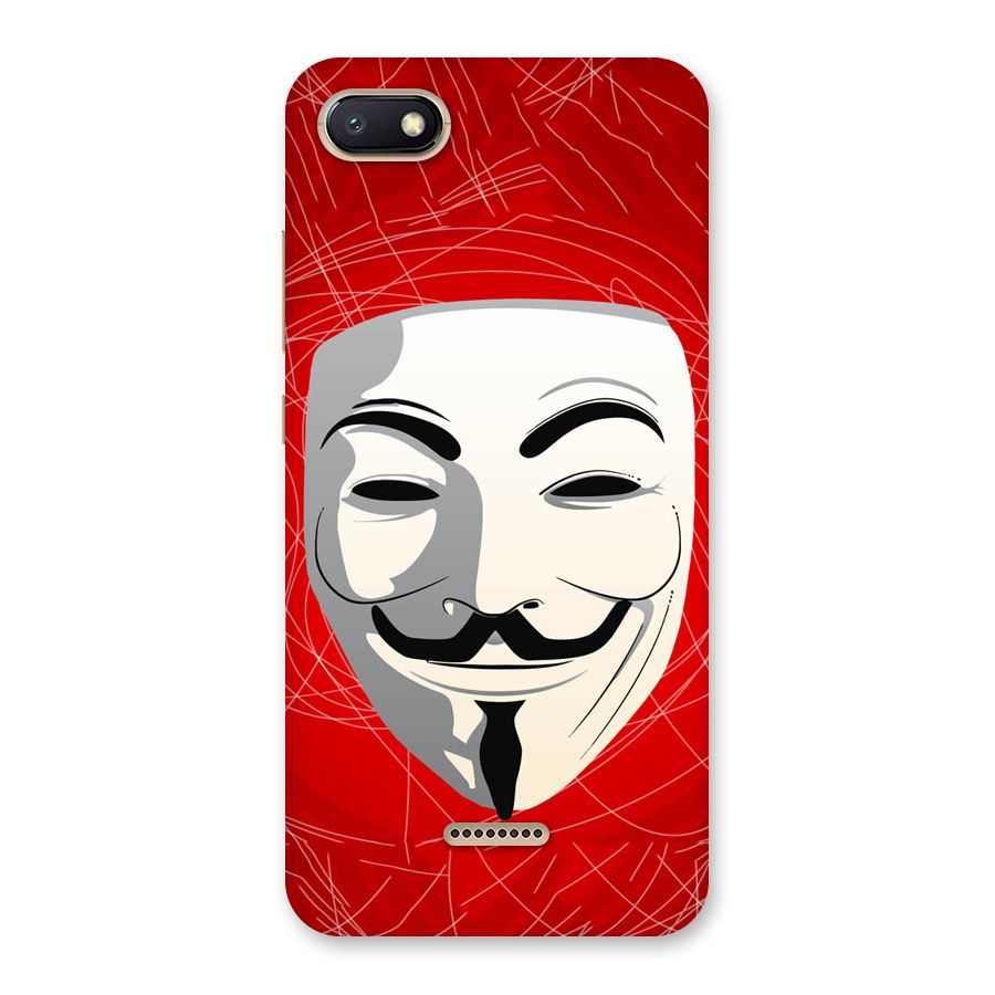 Anonymous Mask Abstract Back Case for Redmi 6A