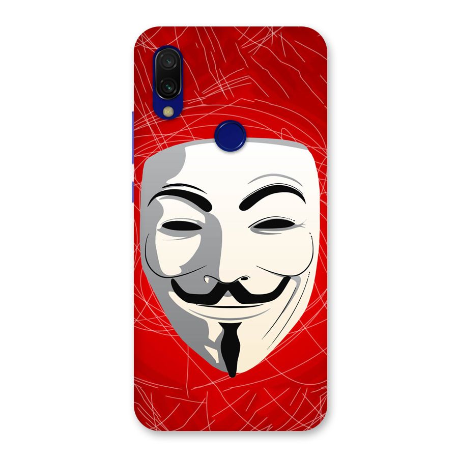 Anonymous Mask Abstract Back Case for Redmi 7