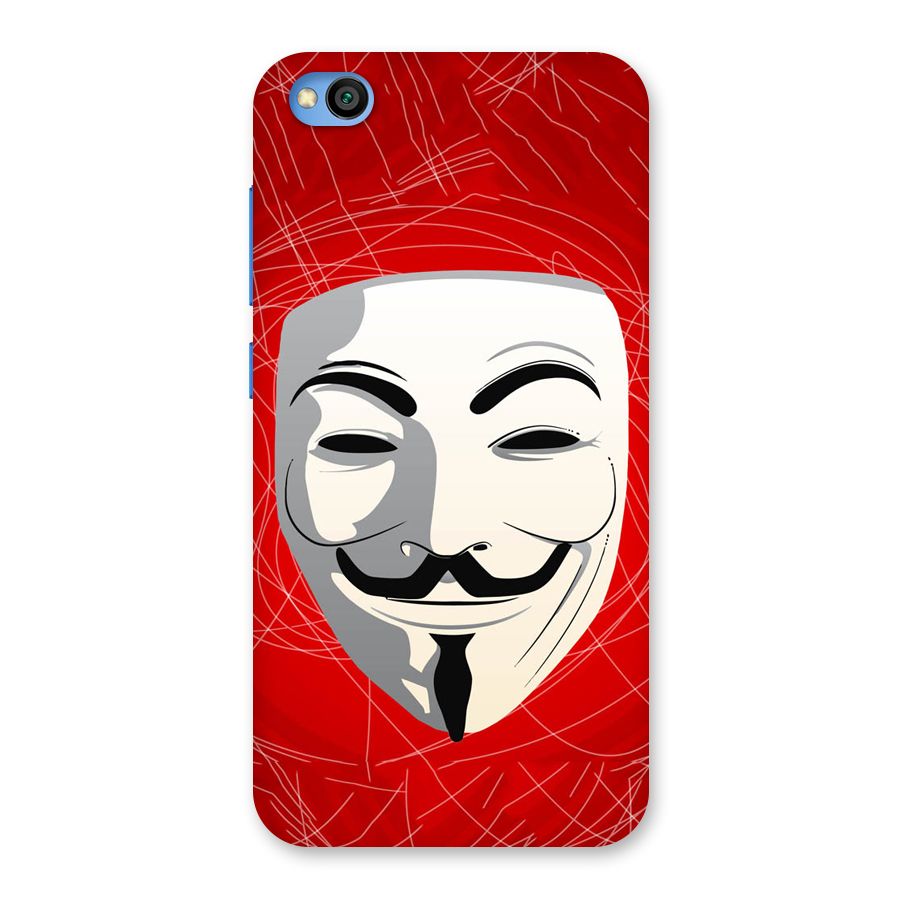 Anonymous Mask Abstract Back Case for Redmi Go