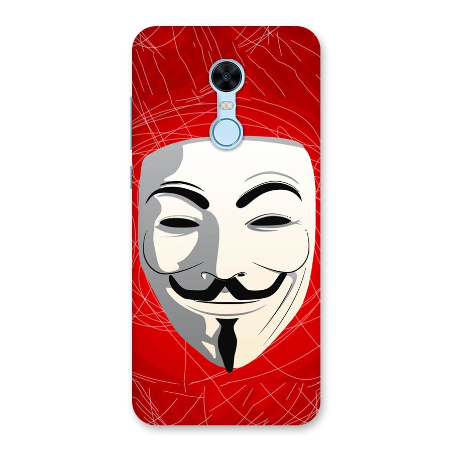 Anonymous Mask Abstract Back Case for Redmi Note 5