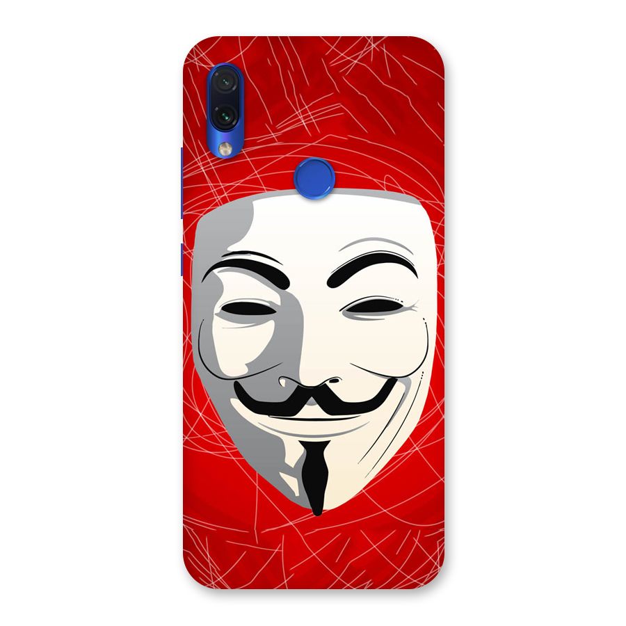 Anonymous Mask Abstract Back Case for Redmi Note 7