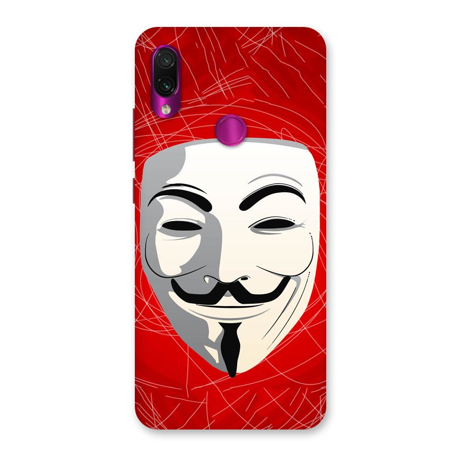Anonymous Mask Abstract Back Case for Redmi Note 7 Pro