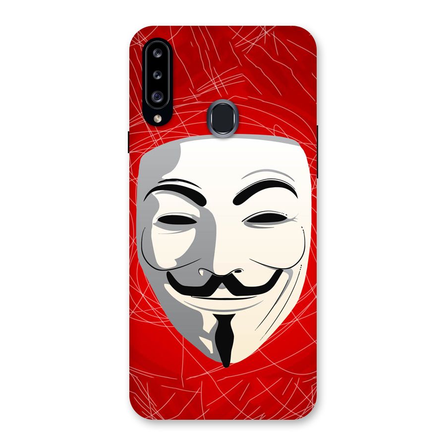 Anonymous Mask Abstract Back Case for Samsung Galaxy A20s
