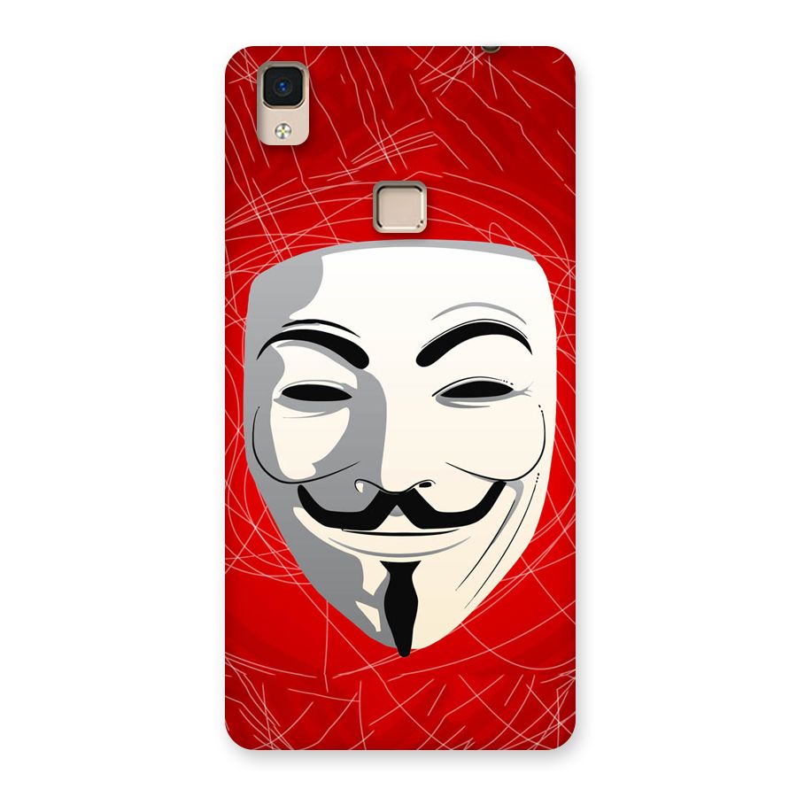Anonymous Mask Abstract Back Case for V3 Max