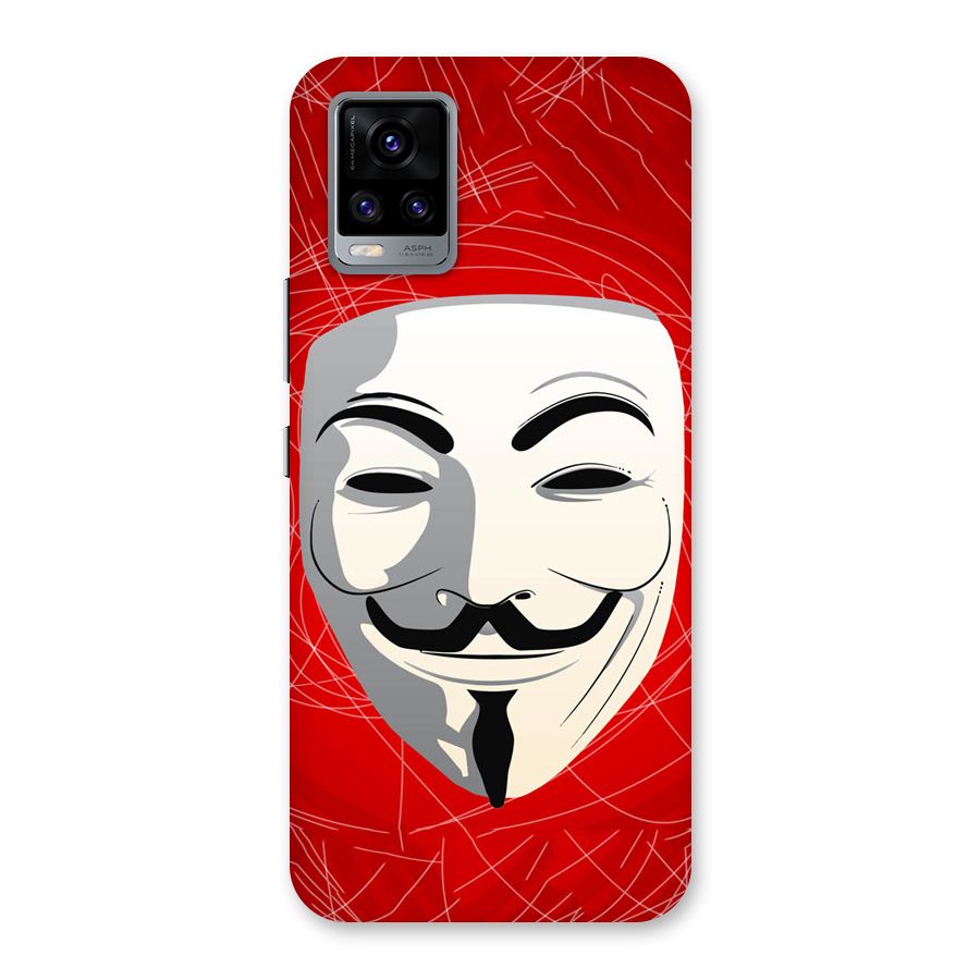 Anonymous Mask Abstract Back Case for Vivo V20