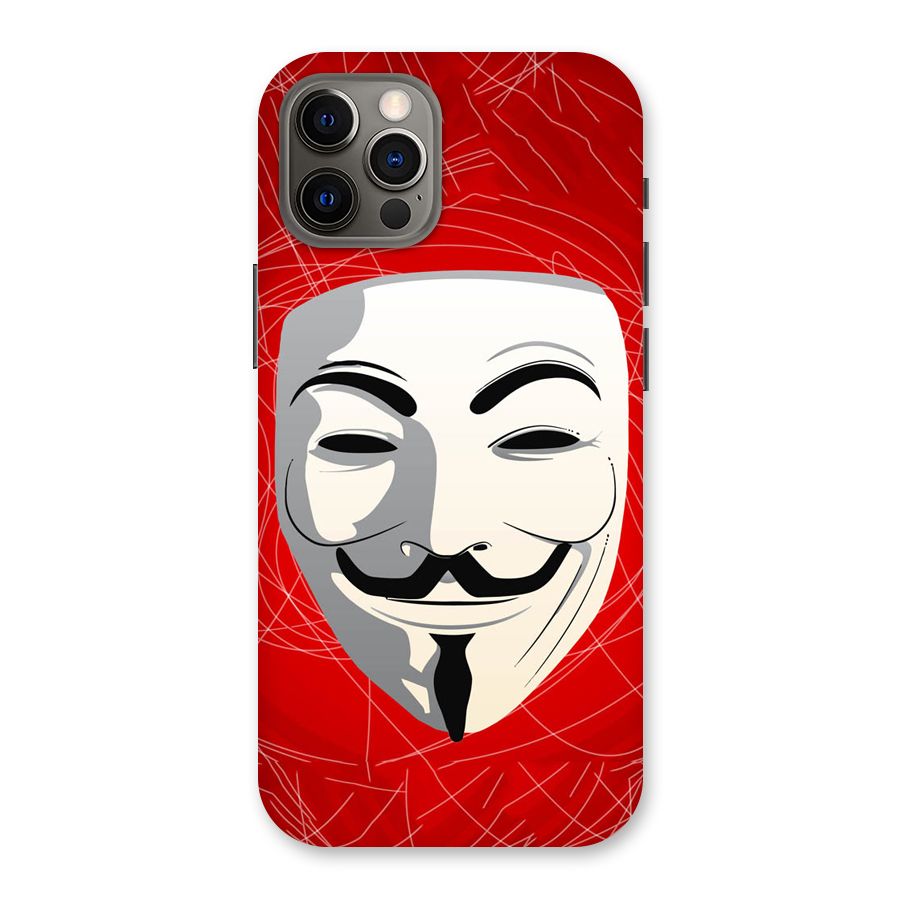 Anonymous Mask Abstract Back Case for iPhone 12 Pro