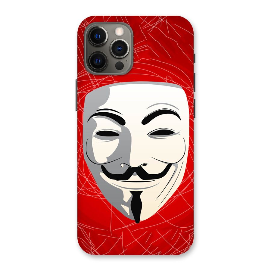 Anonymous Mask Abstract Back Case for iPhone 12 Pro Max