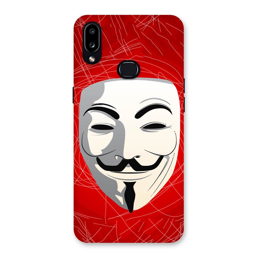 Anonymous Mask Abstract  Back Case for Galaxy A10s