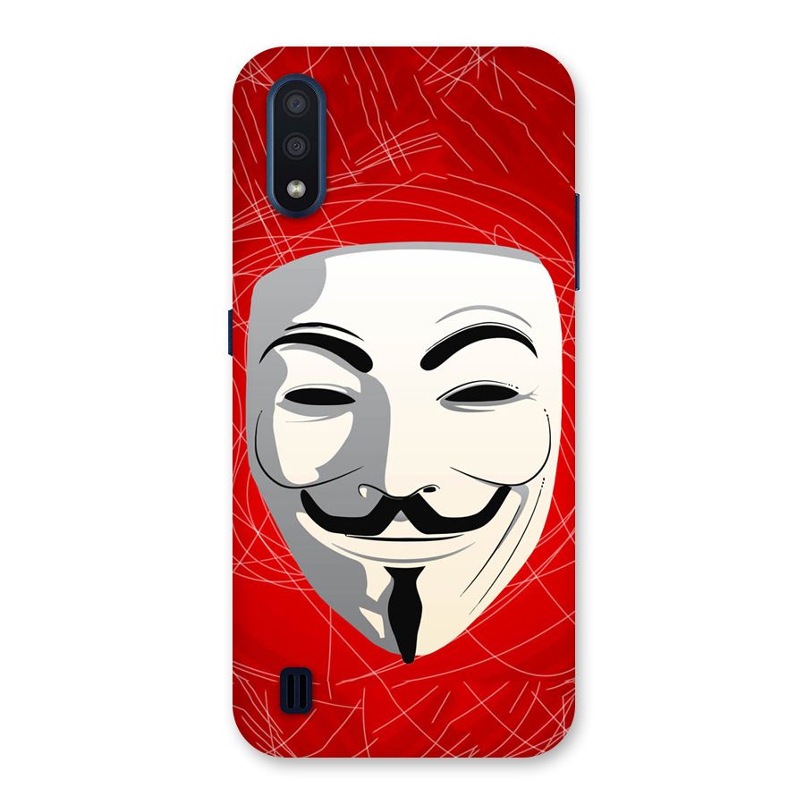 Anonymous Mask Abstract  Back Case for Galaxy M01
