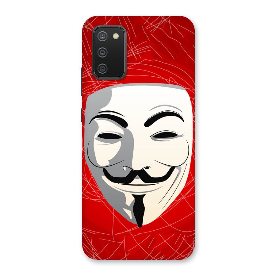 Anonymous Mask Abstract  Back Case for Galaxy M02s