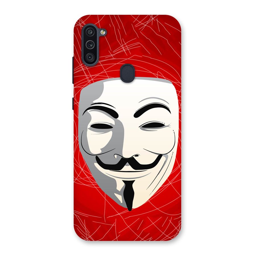 Anonymous Mask Abstract  Back Case for Galaxy M11