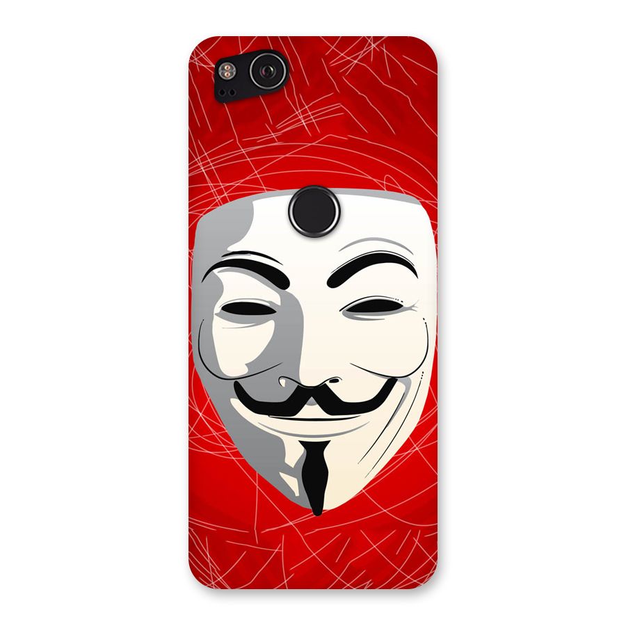 Anonymous Mask Abstract  Back Case for Google Pixel 2