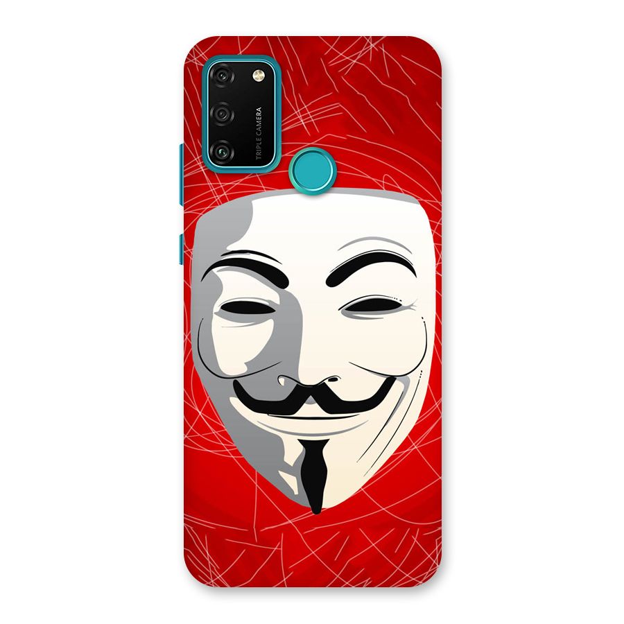 Anonymous Mask Abstract  Back Case for Honor 9A