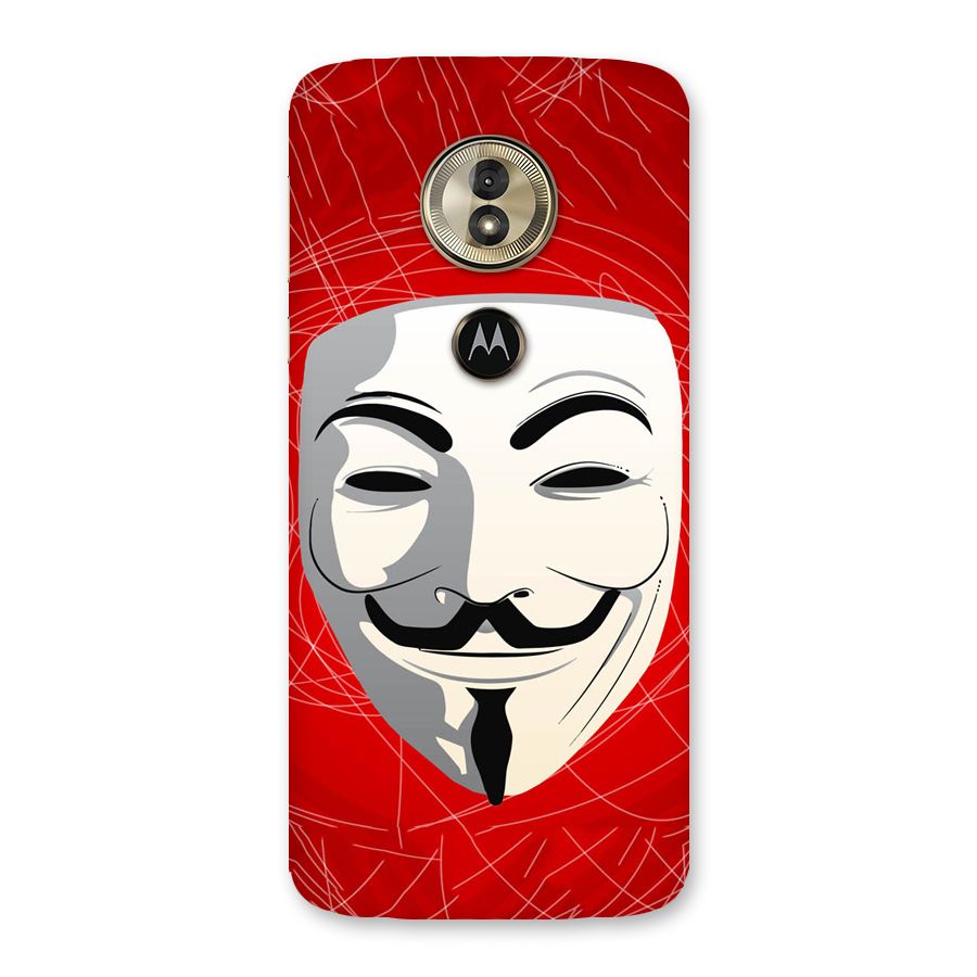 Anonymous Mask Abstract  Back Case for Moto G6 Play