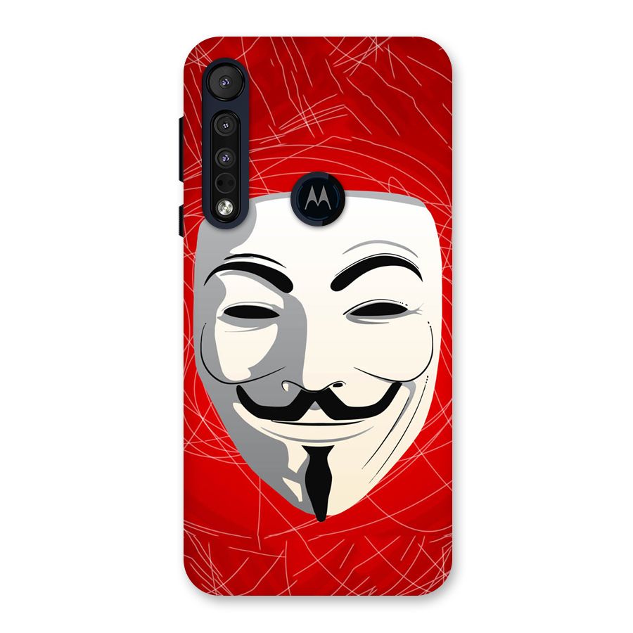 Anonymous Mask Abstract  Back Case for Motorola One Macro