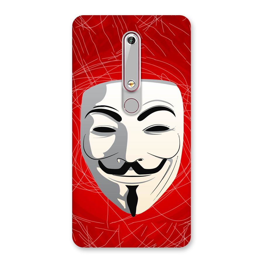 Anonymous Mask Abstract  Back Case for Nokia 6.1