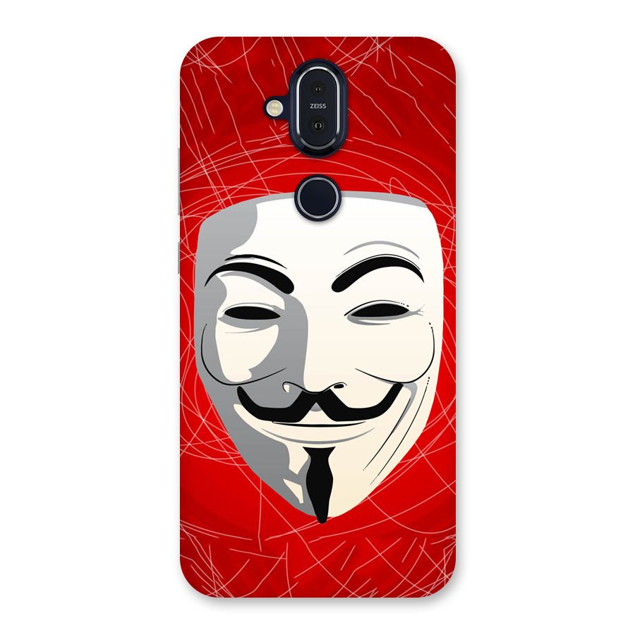 Anonymous Mask Abstract  Back Case for Nokia 8.1