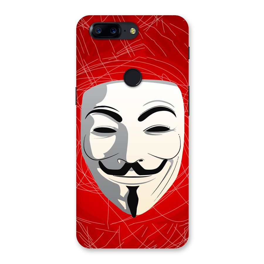 Anonymous Mask Abstract  Back Case for OnePlus 5T