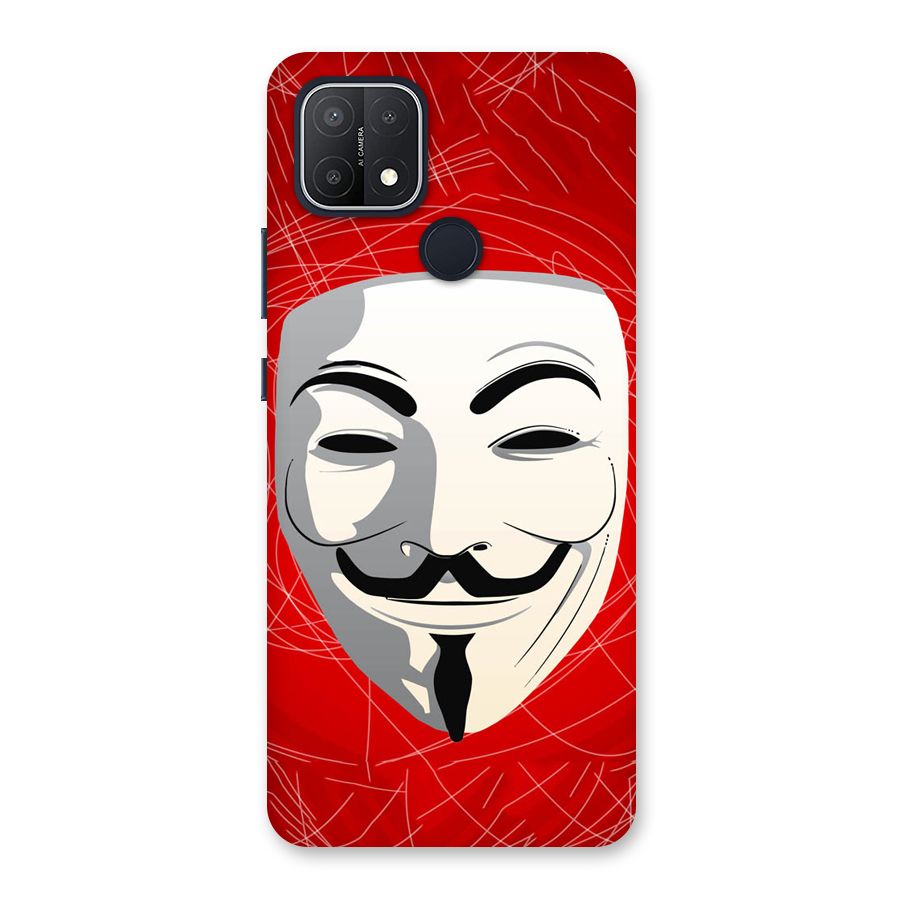 Anonymous Mask Abstract  Back Case for Oppo A15s