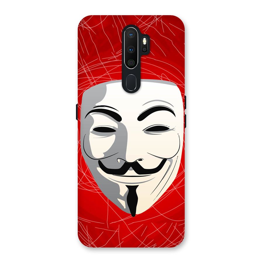 Anonymous Mask Abstract  Back Case for Oppo A5 (2020)