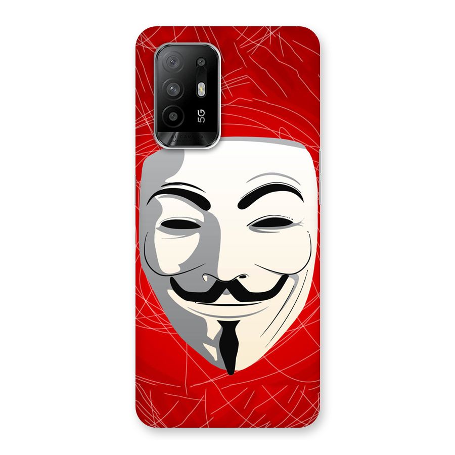 Anonymous Mask Abstract  Back Case for Oppo F19 Pro Plus 5G