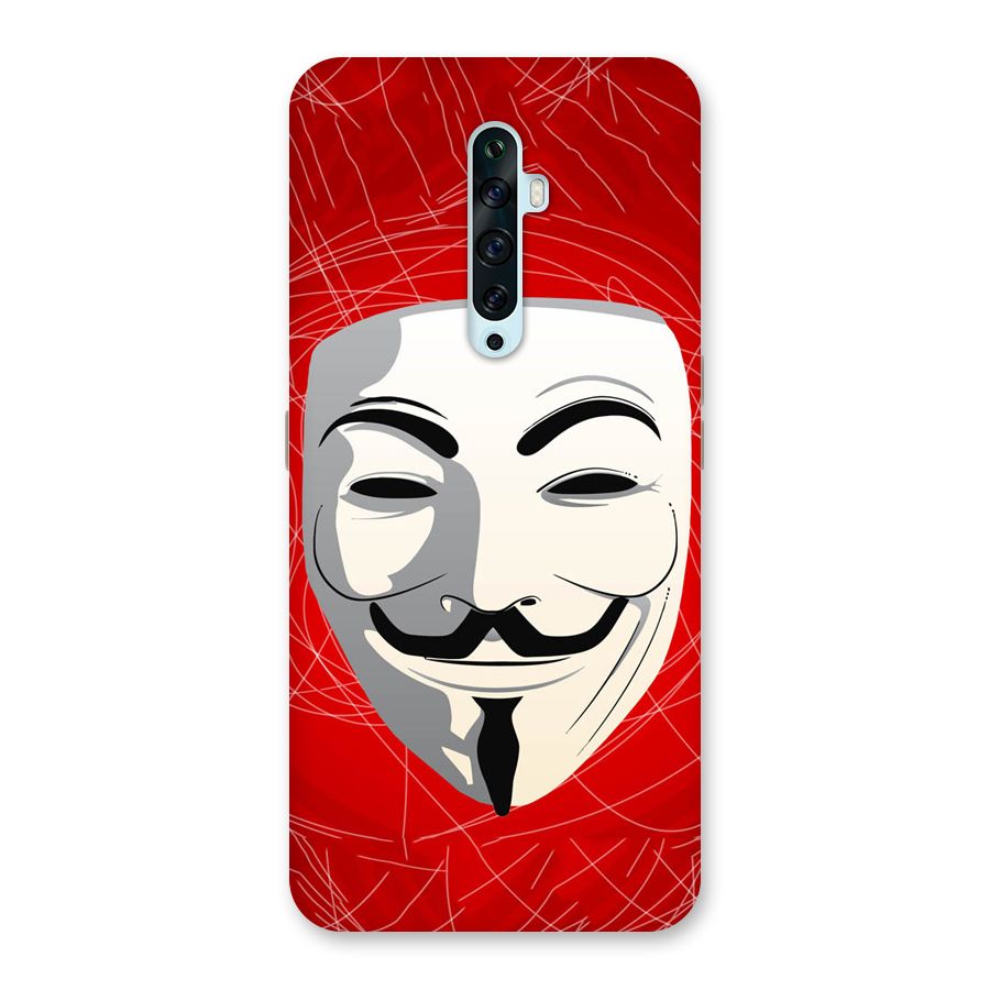Anonymous Mask Abstract  Back Case for Oppo Reno2 Z