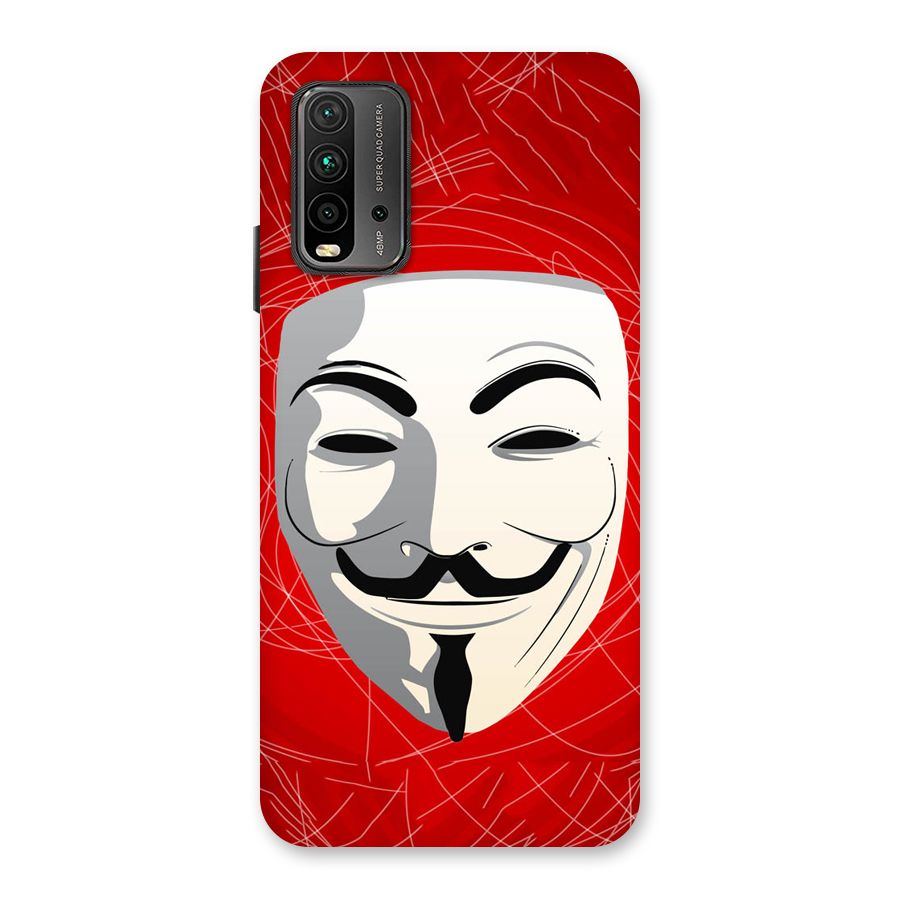 Anonymous Mask Abstract  Back Case for Redmi 9 Power